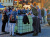 Große Wassertanks wie diese kamen in Tangermünde beim Grete-Minde-Fest Ende Mai 2025 zur Absicherung der Veranstaltung zum Einsatz.