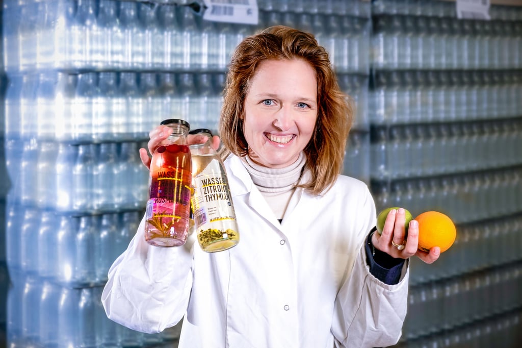 Jenny Müller von Bennigsen scheiterte mit haltbarem Wasser, in dem Kräuter und Obststücke sind. An die Technologie dahinter glaubt sie aber weiter.