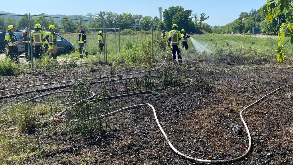 Die Feuerwehr in Wernigerode rückte zu einem Brand am Ochsenteich aus.
