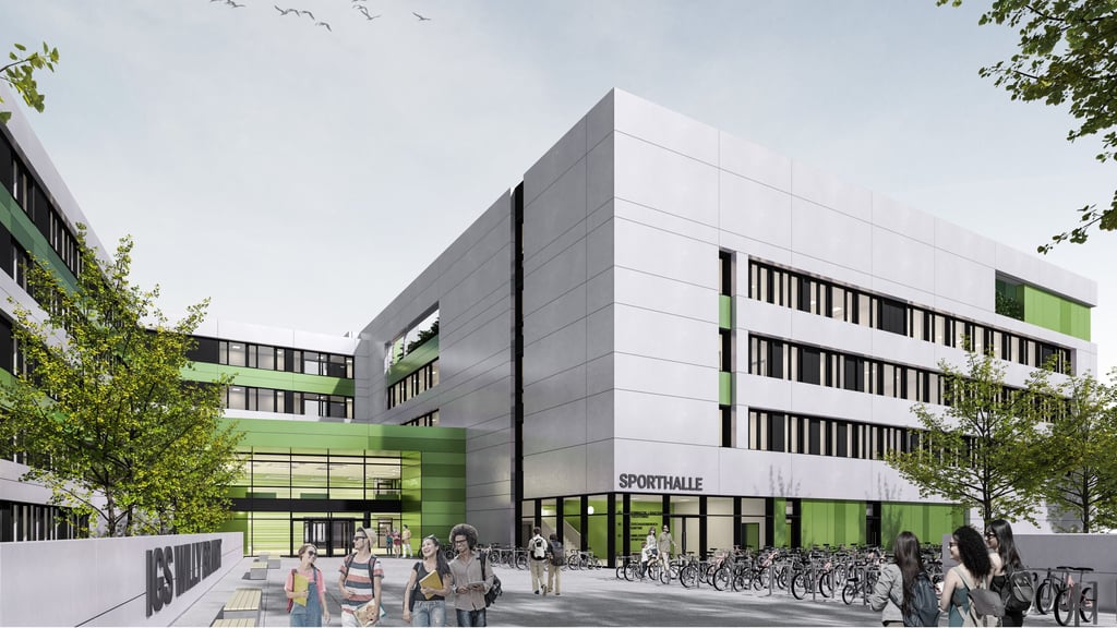 Die neue Schule in Magdeburg soll bis Anfang 2027 fertiggestellt sein.