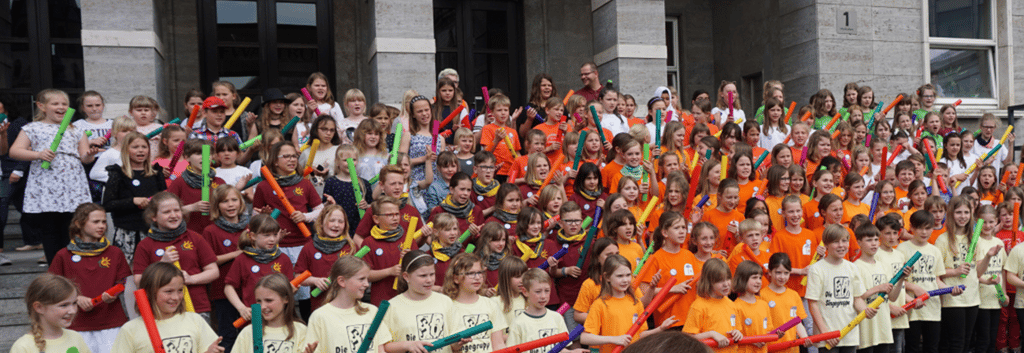 Gemeinsam musizieren und dabei Freude erleben! Das geht beim JuniorChorfest in Halle.