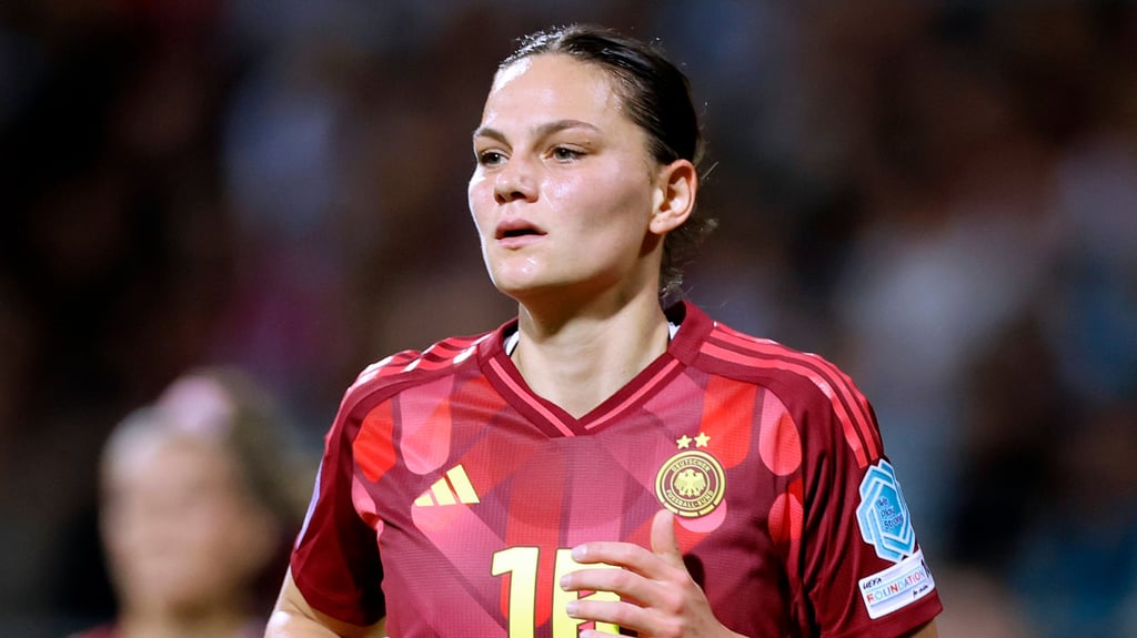 Giovanna Hoffmann beim Länderspiel gegen die Niederlande.