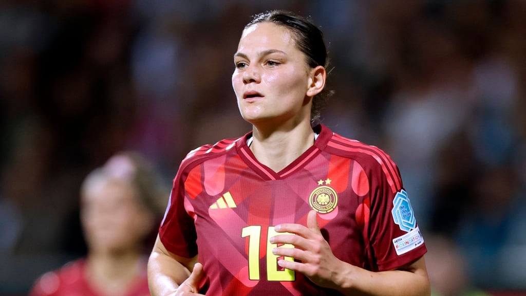 Giovanna Hoffmann beim Länderspiel gegen die Niederlande.
