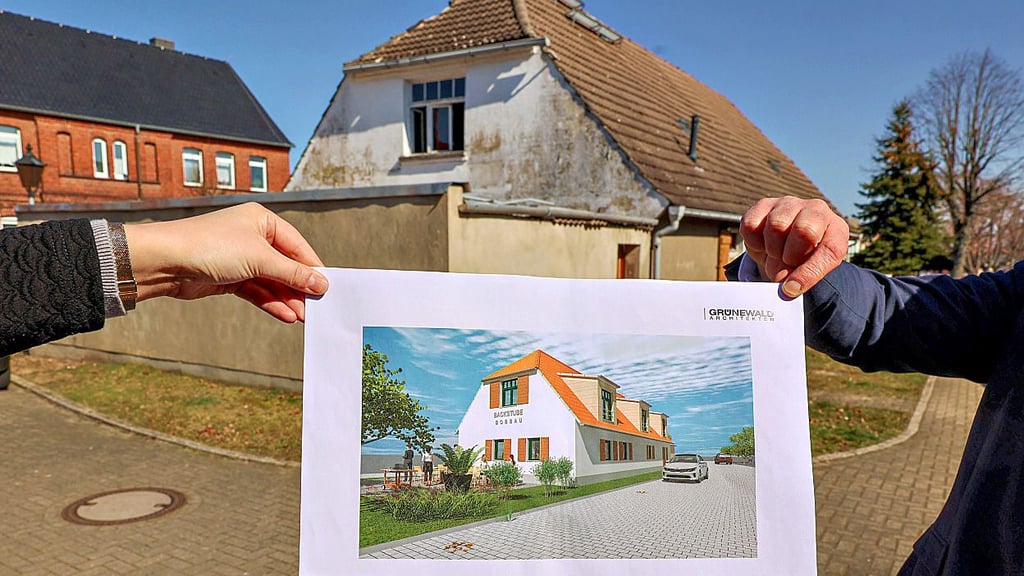So soll sich die alte Dorfbäckerei in der Bobbauer Dorfmitte möglichst bald präsentieren. Das erste Geld für den Umbau steht in Aussicht.
