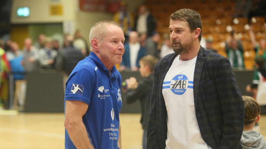 DRHV-Trainer Uwe Jungandreas und Manager Sebastian Glock.