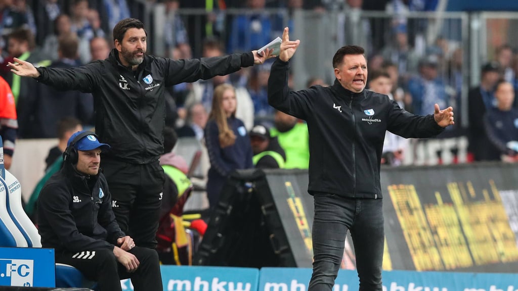 Christian Titz (rechts) und sein Co André Kilian sind auf dem Sprung nach Hannover.