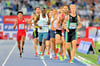 Robert Farken führt in Rom das Feld der 1.500 Meter-Läufer an. Am Ende verbesserte der Leipziger als Vierter einen deutschen Uralt-Rekord.
