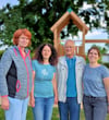 Irene Ebert, Susann Vogel, Siegfried Senk und Maria Eigenwillig vom Verein 