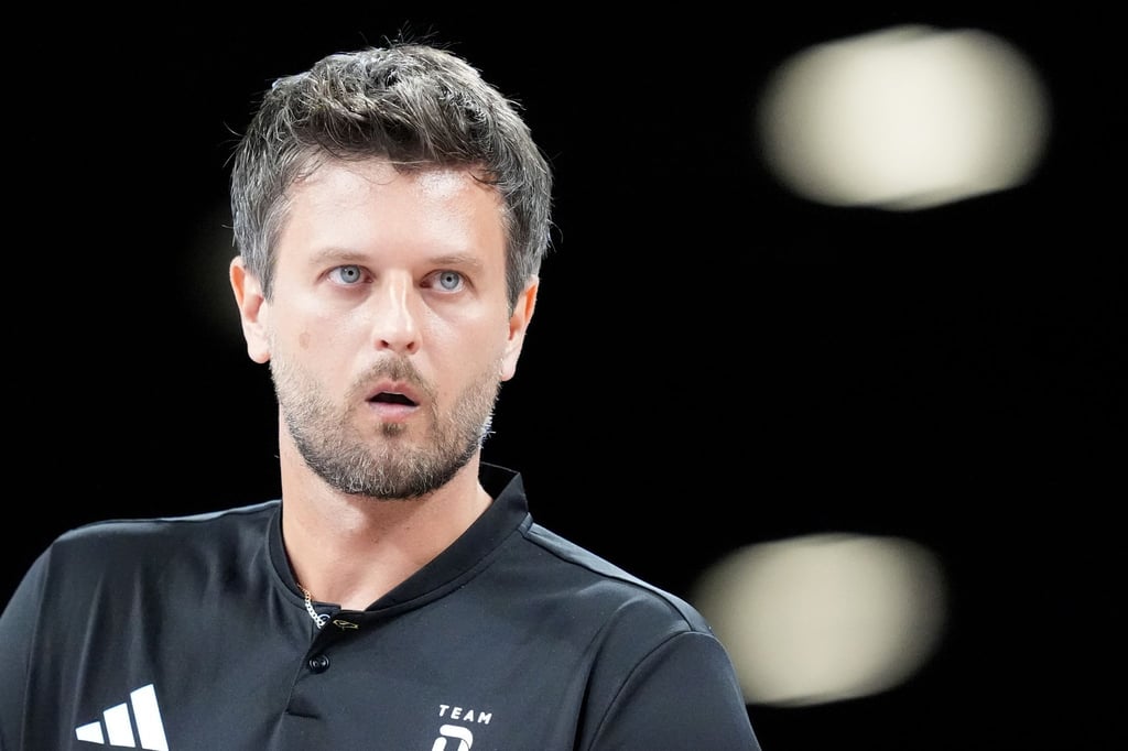 Bundestrainer Michal Winiarski sah erneut eine knappe Niederlage der deutschen Vollleyballer.