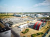 Blick auf den Enercon-Standort in Magdeburg-Rothensee. Hier ist das Kompetenzzentrum Generator des Windradherstellers zu Hause.