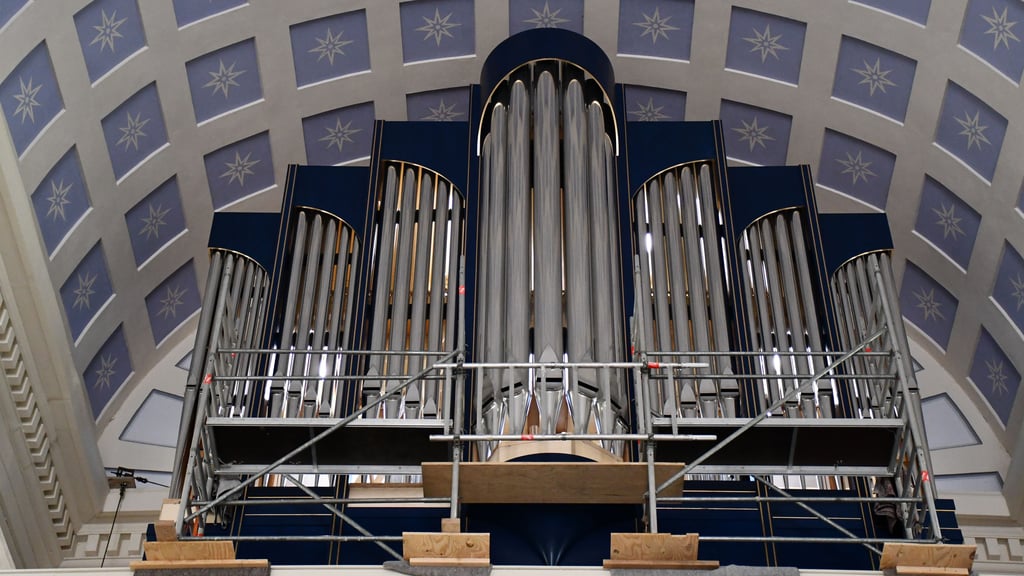 Das neue Herzstück der Nicolaikirche im Magdeburger Stadtteil Neue Neustadt: die völlig neu aufgebaute Orgel.