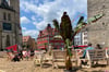 Er stand im Zentrum der sommerlichen Händel-Oase auf dem halleschen Markt. Nun ist Händel verschwunden - ausgerechnet am Freitag, den 13. Zufall?