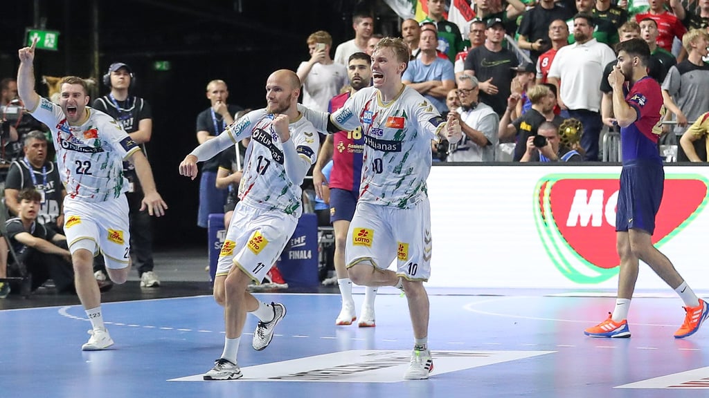 Der Jubel bei den SCM-Spielern kannte nach dem Siegtreffer von Tim Hornke (2. v. l.) keine Grenze.