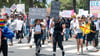 Protest in Santa Monica an der US-Westküste.