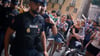 An der Demonstration nahmen auch viele Familien mit kleinen Kindern teil.