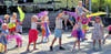 Die Kinder aus der Tagesstätte „Storchennest“ sangen in Klietz unter anderem vom „Sommerfest auf der Wiese“ und boten zwei Tänze dar.
