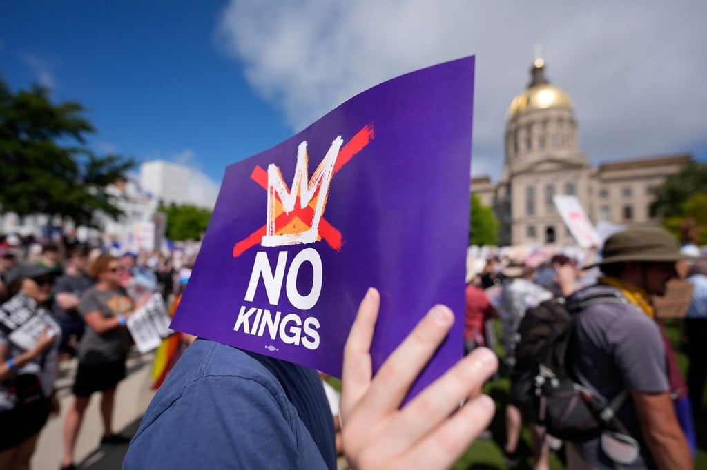 „No Kings“ (Keine Könige) war das übergreifende Motto der Proteste.