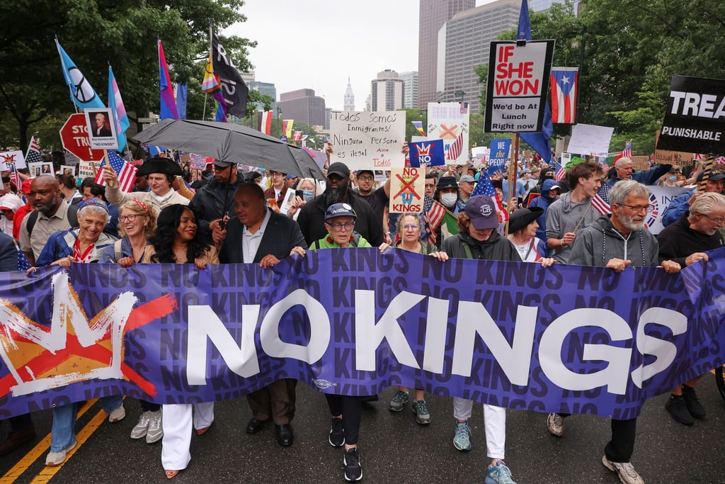 Das Motto der Proteste lautet „No Kings“ (Keine Könige).