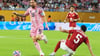 Lionel Messi (l) und Inter Miami hatten gegen Al-Ahly aus Ägypten lange Zeit große Probleme.