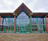 Die Sporthalle Krondorf. 