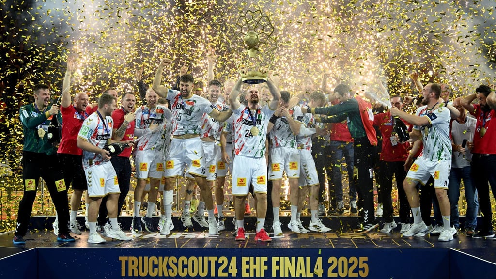 Der SC Magdeburg bejubelt den Triumph in der Champions League.