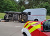 Beim Unfall auf der Autobahn 2 in Höhe Burg wurden mehrere Personen verletzt.