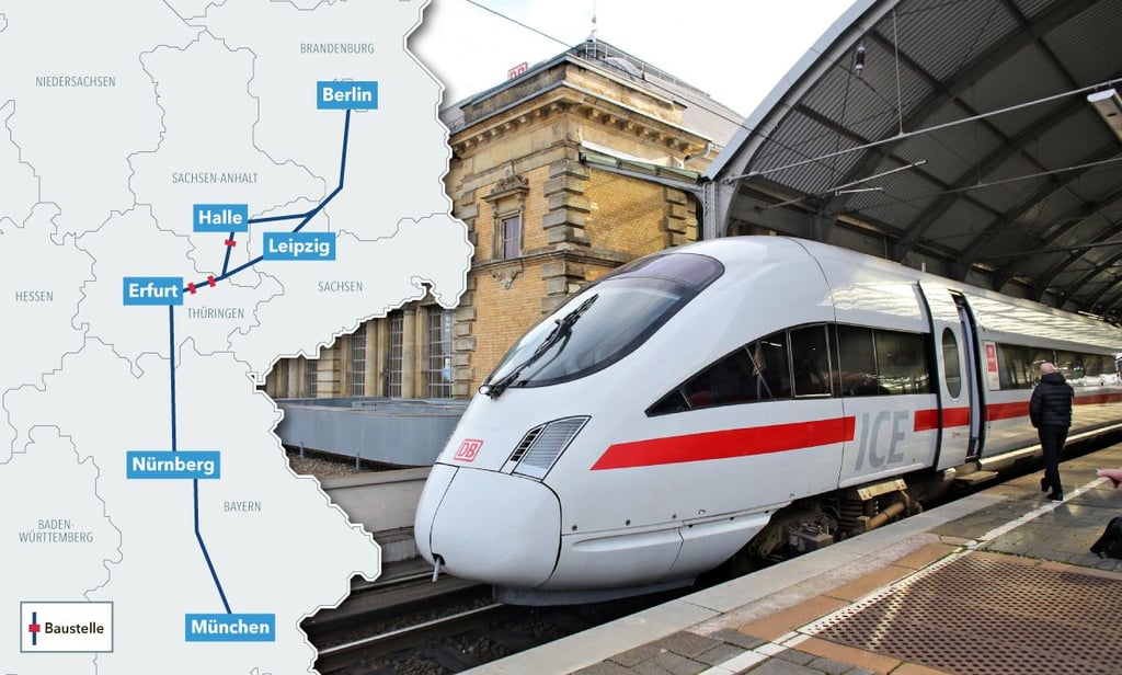 Zwischen dem 26. Juni und dem 12. Juli stoppen ICE-Züge nicht in Halle. Grund sind Brückenarbeiten in den Sommerferien.