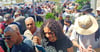 Friedensaktivisten am  13. Juni am Checkpoint 3 in Ägypten, wo sie aufgehalten, verprügelt und abgeschoben wurden.