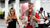 Timo Werner mit Paula Lense bei RB Leipzig im Jahr 2022.