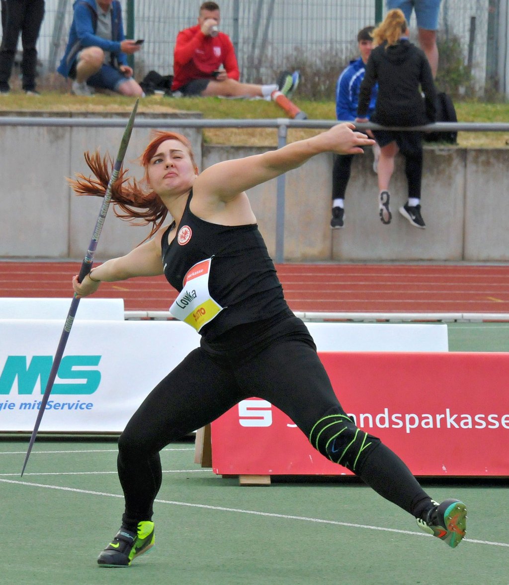 Jana Maria Lowka beim Speerwurf: Der Speerwurf-Cup der Frauen beginnt um 13.30 Uhr.