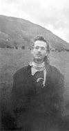 Ronald M. Schernikau auf einem Foto von Thomas Keck. Auf der Rückseite steht: „4 Wochen vorm Tod September 1991. 
