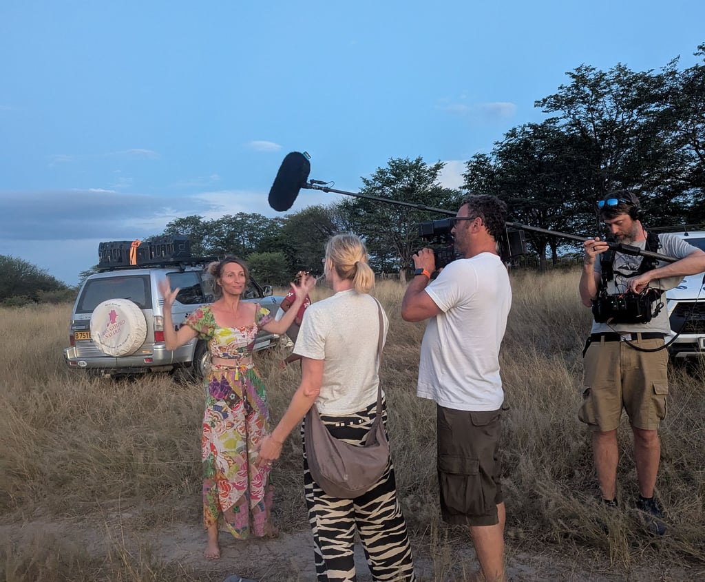 So groß war der Löwe! Oder? Maika Kretschmer war auf Safari mit dem ZDF.