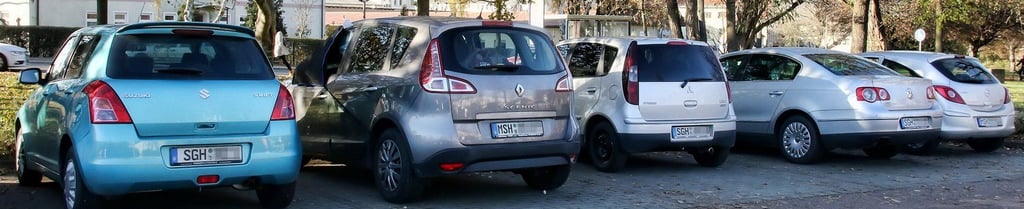Hier stehen sie nebeneinander: Autos mit den Kennzeichen SGH und MSH. Die Zahl der MSH-Nummern hat dabei in den vergangenen Jahren deutlich abgenommen.