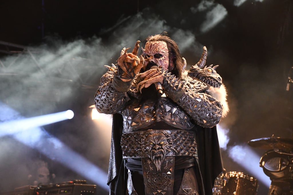 Metal Frenzy 2025: Diabolischer Blick von Lordi-Frontmann Tomi Putaansuu alias Mr. Lordi. Die berühmten Finnen waren der Abschluss-Gig.
