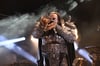 Metal Frenzy 2025: Diabolischer Blick von Lordi-Frontmann Tomi Putaansuu alias Mr. Lordi. Die berühmten Finnen waren der Abschluss-Gig.