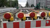 Die Gleise für den Anschluss der neuen Straßenbahnstrecke in Magdeburg wurden verlegt.