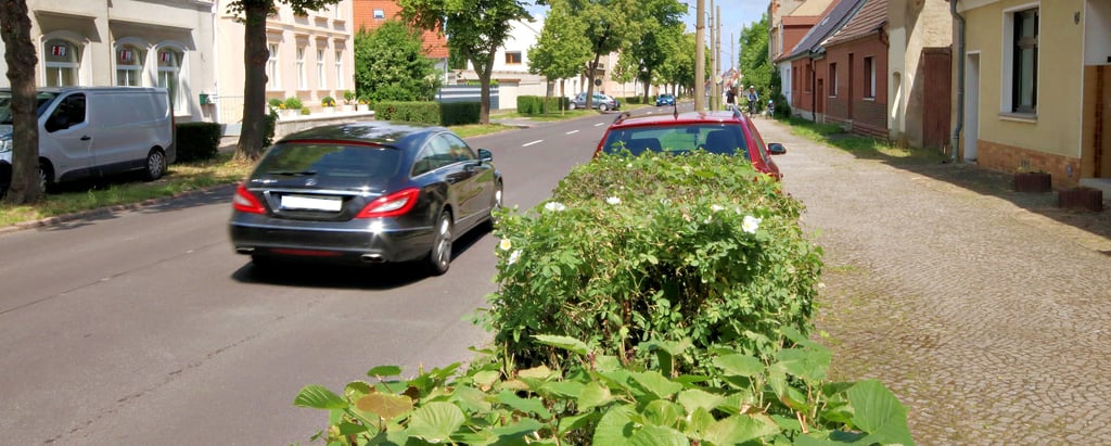 Nach einem Ausbau sollen die Radfahrer in der Nienburger Straße auf einer breiteren Straße fahren können. Platz dafür gibt es ausreichend.