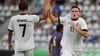 Said El Mala (r) gelangen zwei Tore beim 5:5 gegen England.