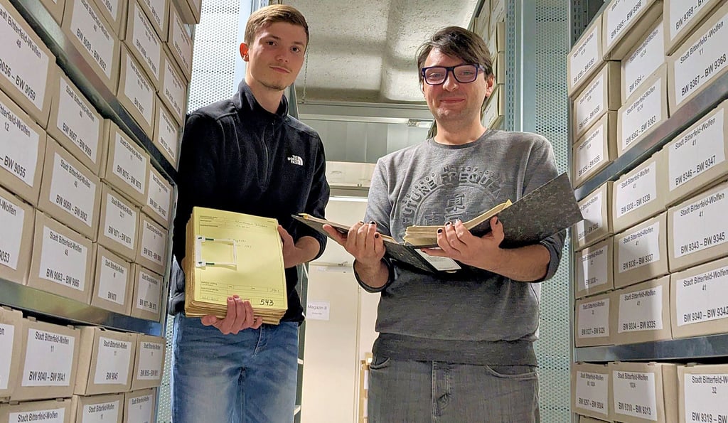 Leon-Joel Rieger (l.) und En-nûr Hasanovic stehen nach drei Jahren kurz vor ihrem Abschluss.