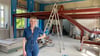 Julia Sasse inmitten der Noch-Baustelle: In den kommenden Wochen entsteht in Magdeburg ein Popkulturzentrum.
