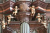 Ein Detail der großen Domorgel in Halberstadt. Sie wird am 21. Juni unter anderem von Schülern des Halberstädter Domkantors Claus-Erhard Heinrich bedient - für ein ungewöhnliches Konzertprogramm.