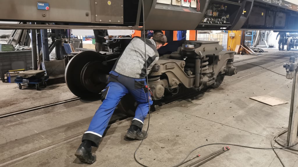 Bei der VIS rollen die Räder manchmal auch ohne Lok.
