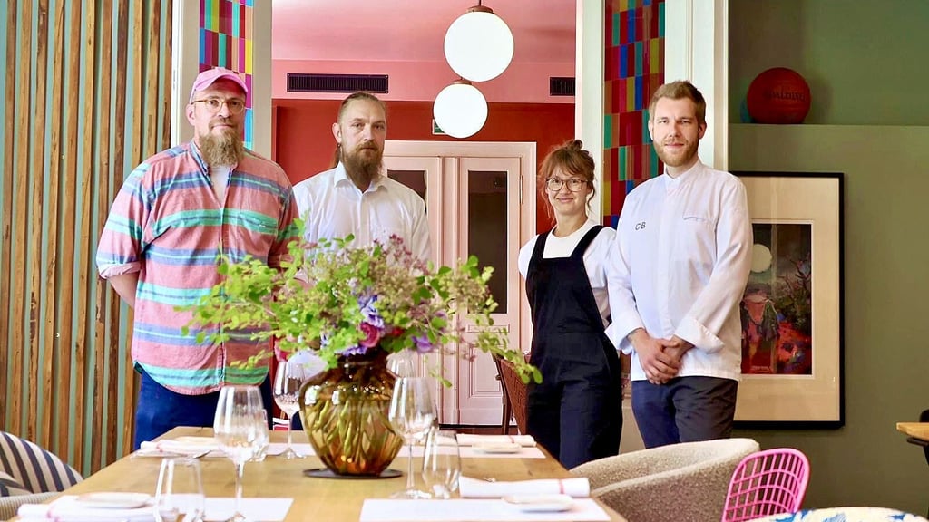 Ein Spitzenteam mit Stern (von links): Tobias Neumann, Benjamin Götze, Josephine Bilz und Christoph Baumgartner.