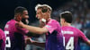 Nelson Weiper (r) jubelt über sein 2:0.