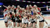 Gegen Frankreich gelang den deutschen Volleyballerinnen ein knapper Sieg.