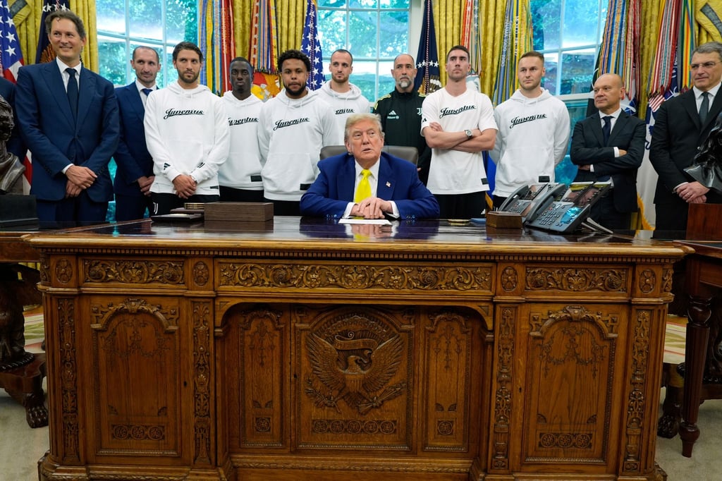 Trump empfing das italienische Team im Weißen Haus.