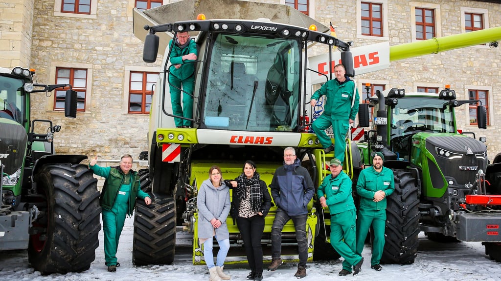 Wirtschaften im Auftrag der Genossenschaft: das Team der Agrarproduktion Dingelstedt.