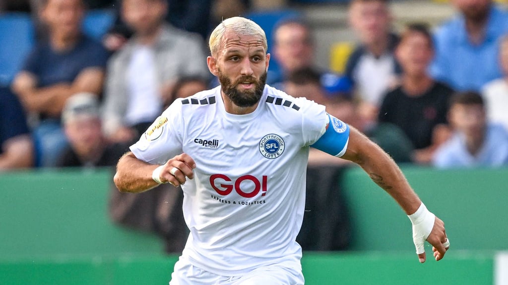 Fatlum Elezi war Kapitän der Sportfreunde Lotte und wechselt jetzt zum Halleschen FC in die Regionalliga Nordost.