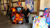 Die neue von der Künstlervereinigung "7kunst" im Wordspeicher in Quedlinburg  präsentierte Ausstellung zeigt in zwei Räumen Arbeiten von zwei Künstlern.