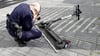 Ein E-Scooter ist, besetzt mit drei Menschen, in Halle in einen Unfall geraten.